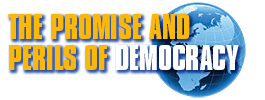 The Promise and Perils of Democracy Logo